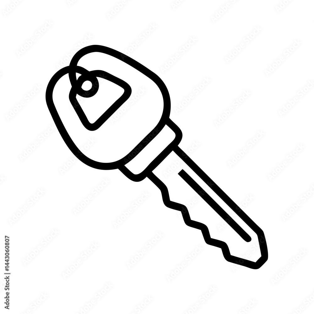 Poster key access or key security on transparent background for web and graphic design