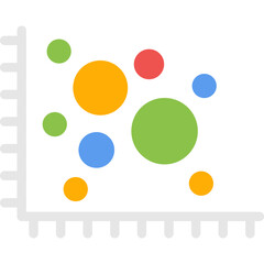 Bubble Chart Flat Icon