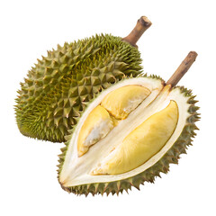 Fototapeta premium Durian isolated on a transparent background 