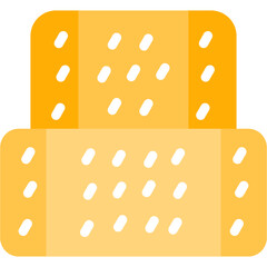 Hay Bale Flat Icon