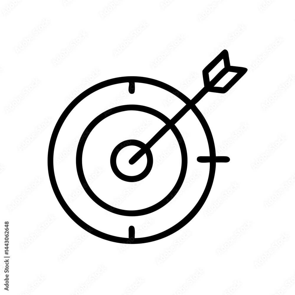 Poster target scope or aim on transparent background for web and graphic design