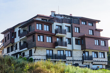 Naklejka premium Residential building at old town of Nessebar, Bulgaria