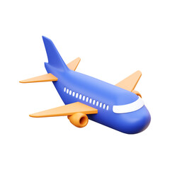 Airplane 3d Icon Illustration