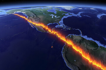 Obraz premium Global Fire, Central America