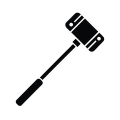 party selfie stick icon silhouette vector illustration