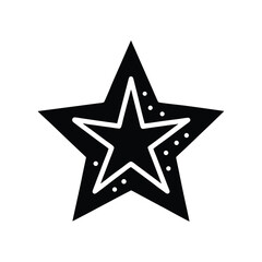 twinkle star lights icon silhouette vector illustration