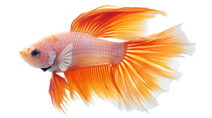 Fototapeta premium A pristine and elegant fish isolated on transparent background