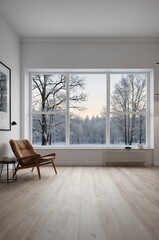 Obraz premium empty room with window