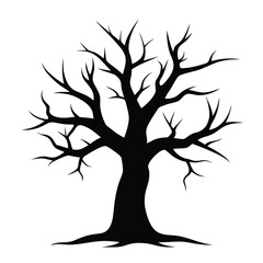 dead-tree-shape-silhouette-on-white-background