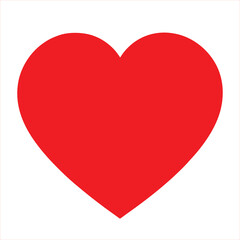 Red Heart Vector &ndash; Passion and Affection Symbol