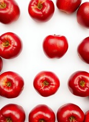 Vibrant Red Apples in Bundle