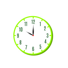 10 o'clock flat icon isolated on white