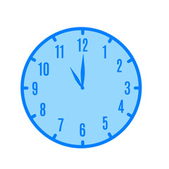 11 o'clock duotone icon isolated on whute