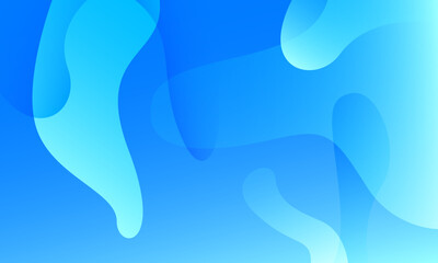 Abstract blue background with waves. Fluid shapes composition. Eps10 vector
