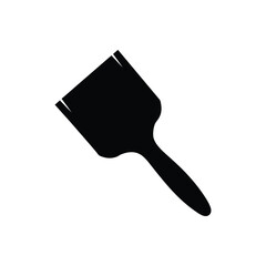 paint brush silhouette isolated on white background