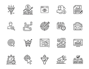 20 Analytics and Conversion Tracking Icons