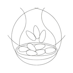 vector illustration of an easter egg