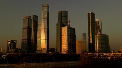 Breathtaking Panoramic View of Moscow City Skyline