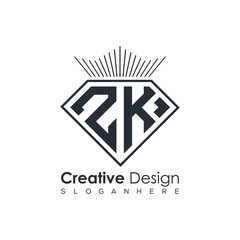 Luxury Initial Letter Monogram in Pentagon Diamond Shape with Royal Crown for Premium Branding & High-End Logo Design
