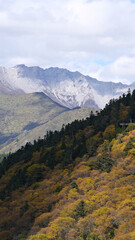 Autumn Scenery of Huanglong Scenic Area in Western Sichuan, China