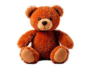 Obraz premium soft brown teddy bear isolated on white background 