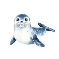 Adorable Weddell Seal Swimming Alone in Arctic Waters, Showcasing Its Playful Nature and Unique Features