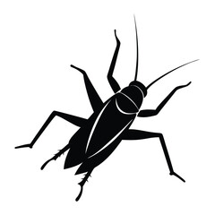 vector silhouette of a bug