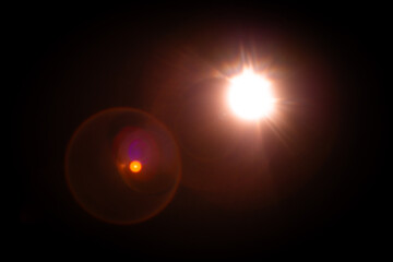 Abstract Light Blur with Lens Flare Effect Visually Captivating