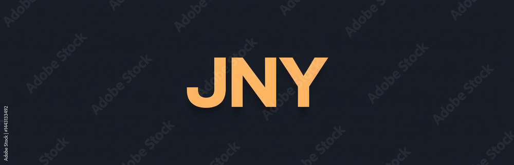 Poster Modern JNY logo design features strong bold text, initial based vector logotype with simple and minimal trendy typography for company identity._00001_