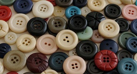 A Colorful Collection of Vintage Buttons