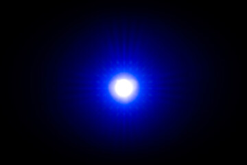 Bright Blue Light Glow Against Dark Background