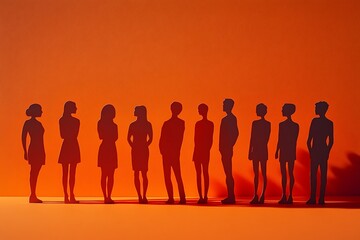 People Standing Together Teamwork Collaboration