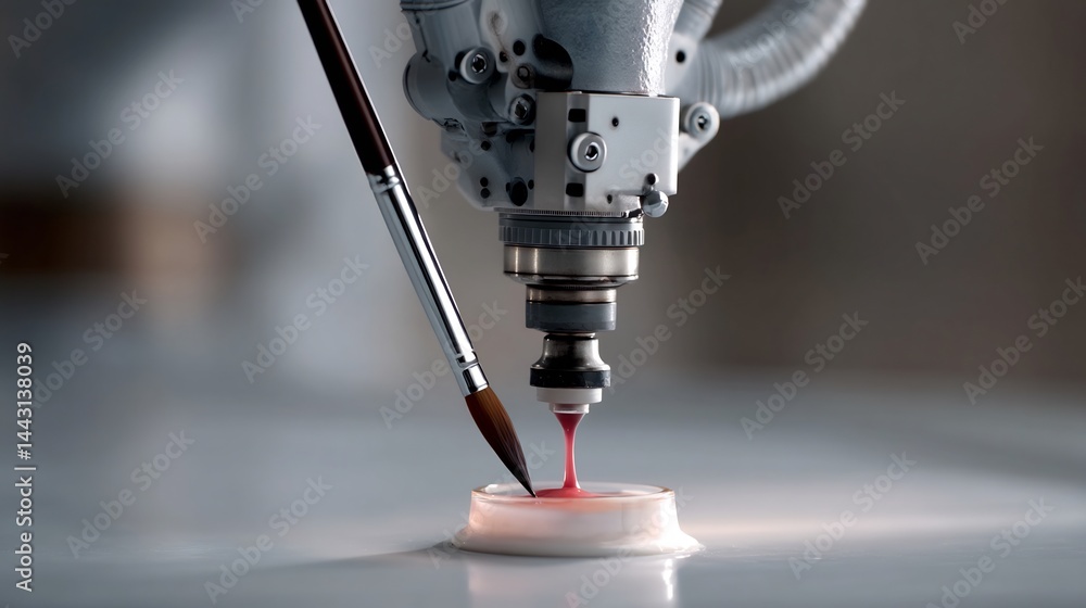 Poster robotic precision: art and technology converge to shape artistic expression