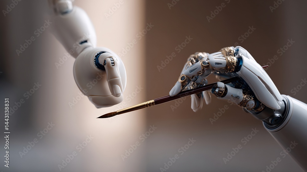 Poster robotic precision: a glimpse into the future of artificial intelligence in art
