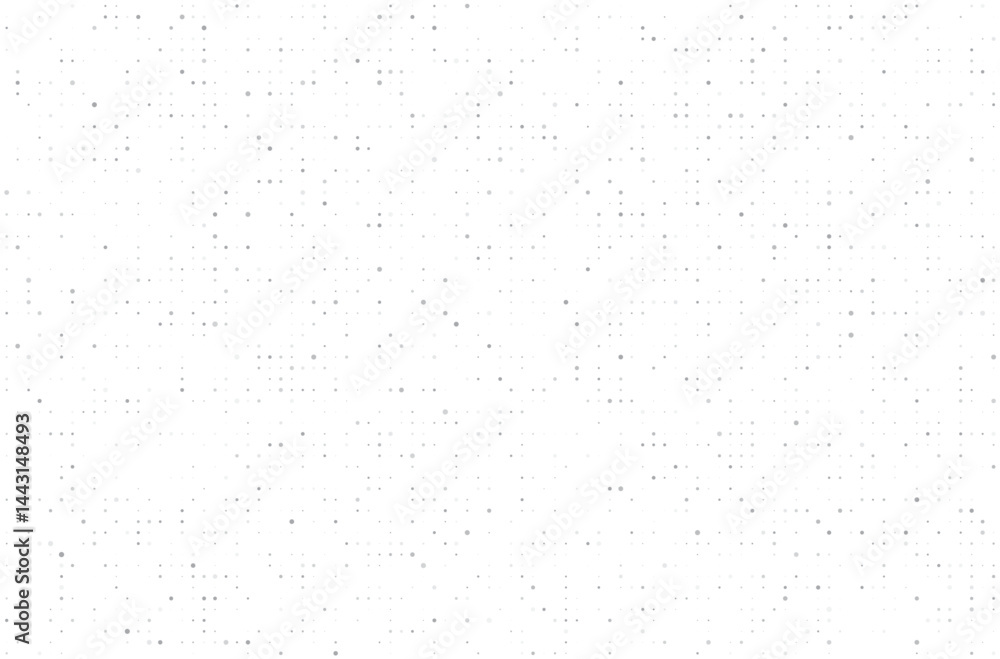 Poster Digital technology background. Digital data dots gray pattern pixel background