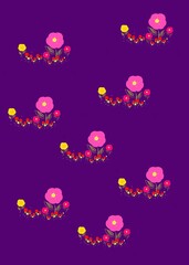 pink flower pattern