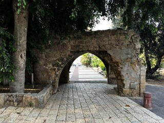 Street in Old City. History City Outside
