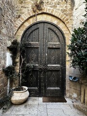 Street in Old City. History City Outside