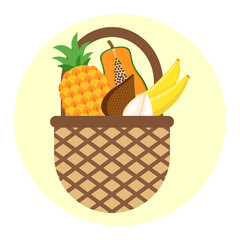 Tropical Fruit Basket Delight