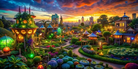 Urban Community Garden: Neighbors Collaborate for Sustainable Green Initiative