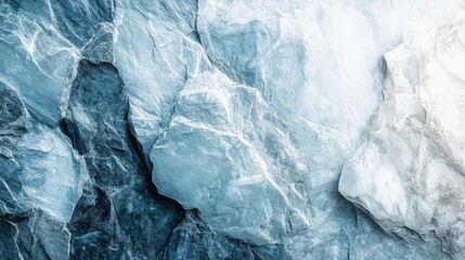 Obraz premium Close-up view of textured blue and white marble stone surface with intricate patterns and colors