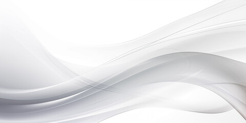 Fototapeta premium Abstract flowing curves in soft gray tones create a serene and modern background for various design projects.