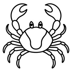 Elegant One-Line Crab Vector Design