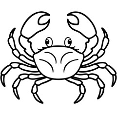 Elegant One-Line Crab Vector Design