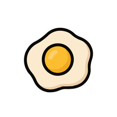 Cute Egg Omelet Illustration