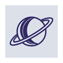 Thin Line Planet with Ring for Space Science and Innovation