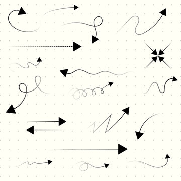 Minimalist Arrow Paths with Curved Lines