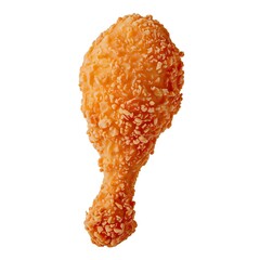 Golden fried chicken drumstick