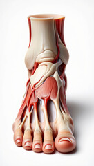 Human hand anatomy and muscular system are implied in crafting a handmade ceramic vase and holding a pair of shoes or boots