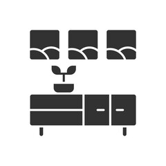 Cupboard Icon Sign Symbol